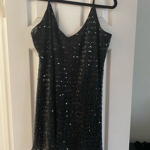 Black Sequin Dress L like new